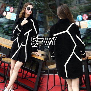 เสื้อคลุมแฟชั่นสไตล์เรียบหรู SEVY 55PP3