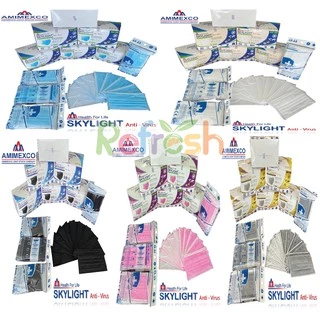 Skylight (ขาว) หน้ากากอนามัย 4 ชั้น เกรดโรงพยาบาล ป้องกันฝุ่น PM 2.5 หน้ากากอนามัยทางการแพทย์