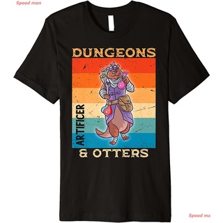 Speed man ผู้ชายและผู้หญิง Artificer Dungeons And Otters Otter RPG Dice Game Nerd Geek Premium T-Shirt sale