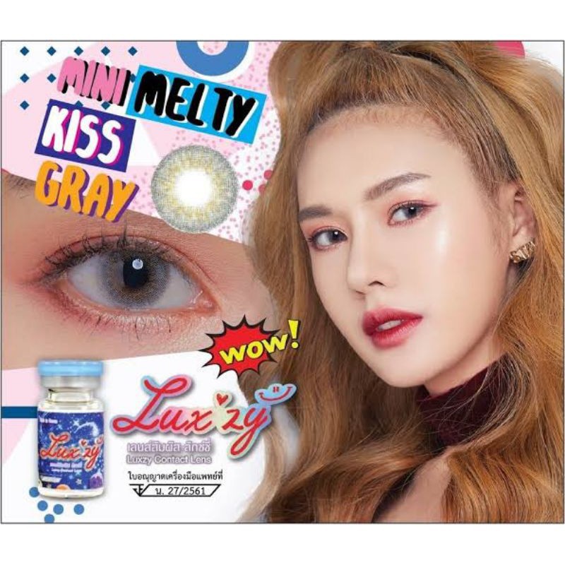 คอนแทคเลนส์🌈Mini Melty Kiss🌈 Gray (Luxzylens) ขนาดมินิ💖 - รูปที่ 7