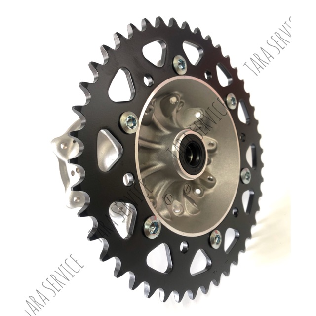 สเตอร์หลังเหล็กดำ ใส่KLX230