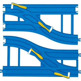 Takara Tomy Plarail R-15 Double-tracked Wide Point Rail (270mm) (A/B each 1pc)