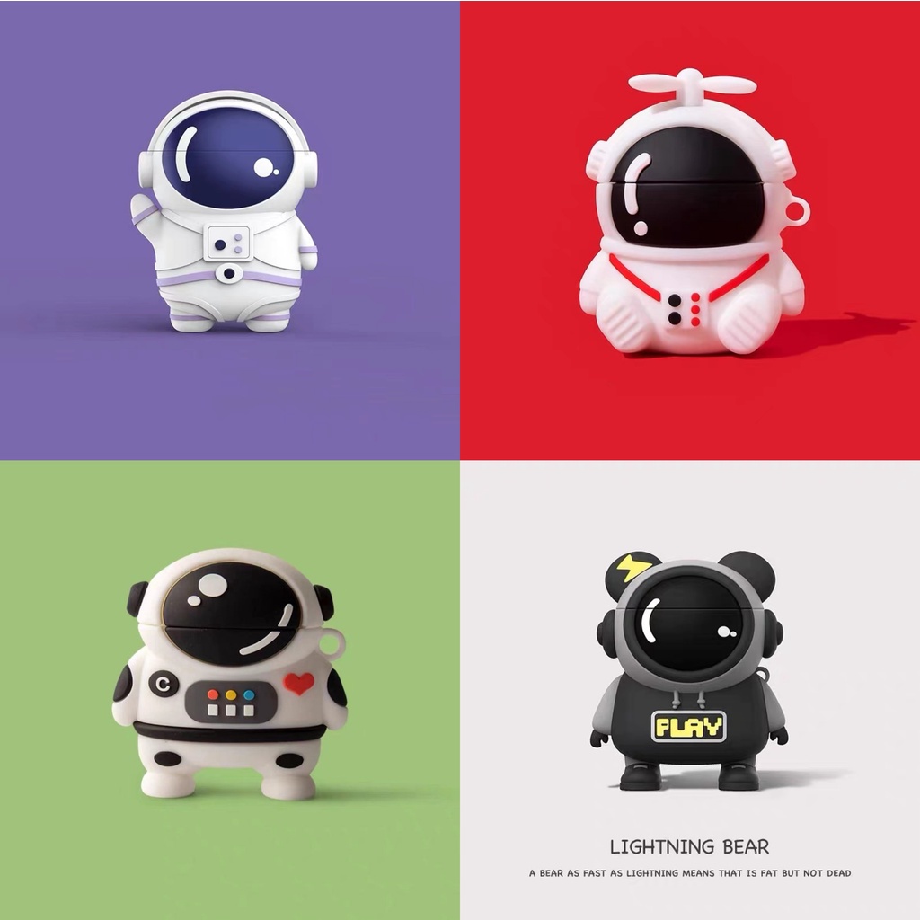 นักบินอวกาศ Airpods Case Airpods Pro Case Protection AirPods 3 Case Airpods Case Cover