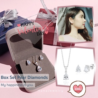 Box Set Pear Diamonds (Cz)