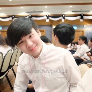 เสื้อนักศึกษาชายแขนยาว อก ถึง 66 นิ้ว ใหญ่มากๆ รอบคอใหญ่ 20-21 นิ้ว ติดกระดุมคอได้