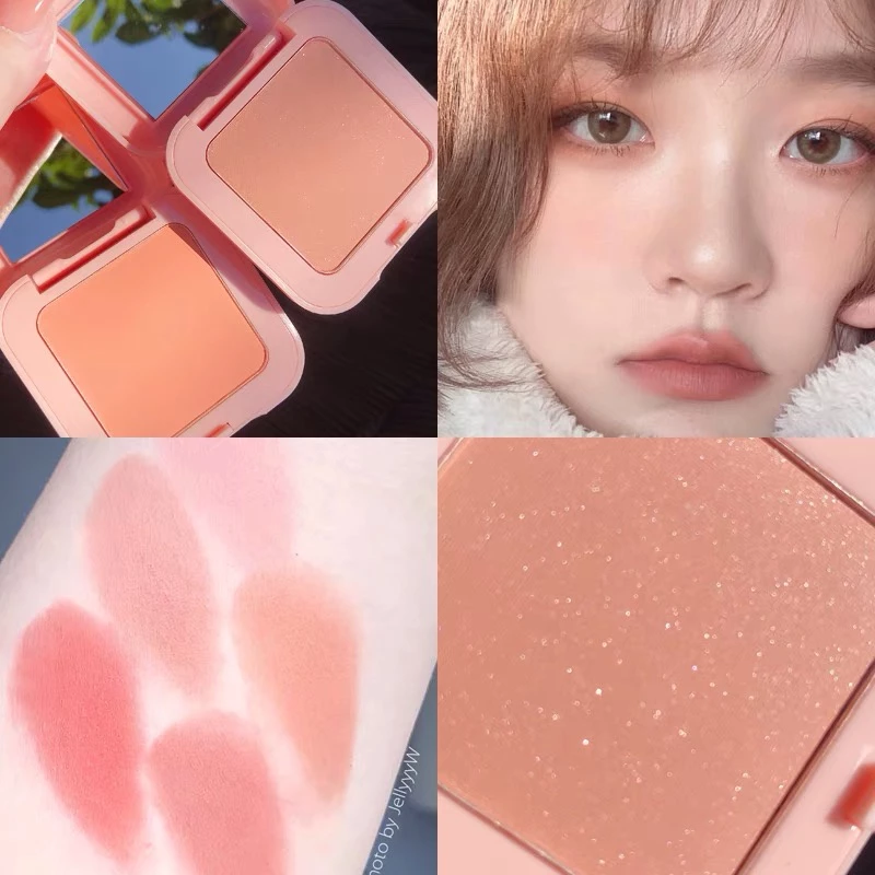 Lameila 3042 บลัชออนปัดแก้ม โทนส้มพีช-ชมพูพีช เนื้อดี thumbnail 4