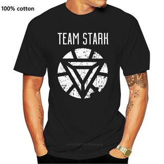 เสื้อยืดวินเทจขายดี เสื้อยืดแขนสั้น พิมพ์ลาย Robert Downey Jr Team Stark Civil War 4 LFomja03DEalek78S-5XL