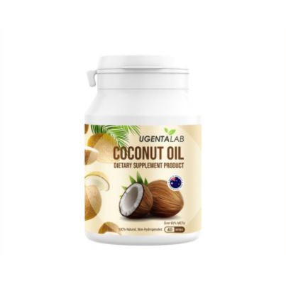 UGENTA Lab น้ำมันมะพร้าวสกัดเย็น MCT Oil (40 แคปซูล) - เพื่อการควบคุมน้ำหนัก อย่างเห็นผล Coconut Oil