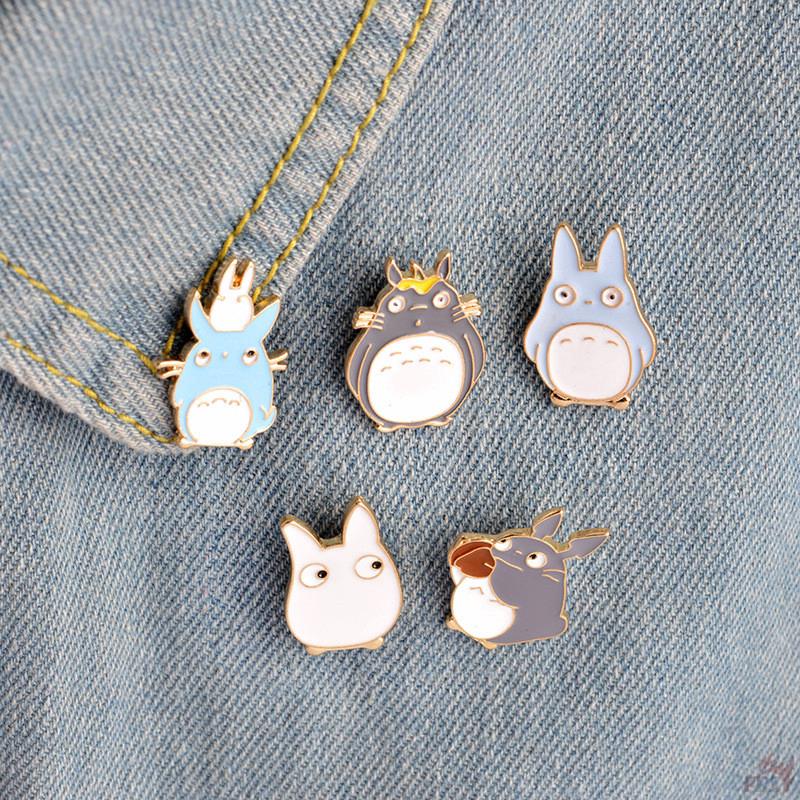 &gt; Ready Stock &lt; ❉ My Neighbor Totoro ❉ 1Pc Totoro Badge Metal Collection Brooches Pins Button Jacket Pins