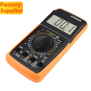 ดิจิตอล DT9205A มัลติมิเตอร์ LCD AC/DC แอมมิเตอร์ โวลต์มิเตอร์ Ohmmeter ความต้านทาน Capacitance Tester