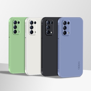 Original Official Square Silicone Phone Case Oppo Reno 6 5 4 G 5 G Reno 4 4 F Reno4 Pro Se Realme C1Casing Thin Candy Soft Cover