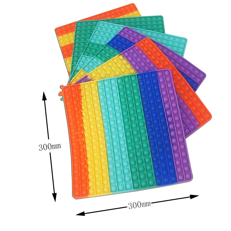 ของเล่น Pop It Fidget Bubble ขนาดใหญ่ ช่วยให้คลายเครียดสําหรับผู้ใหญ่