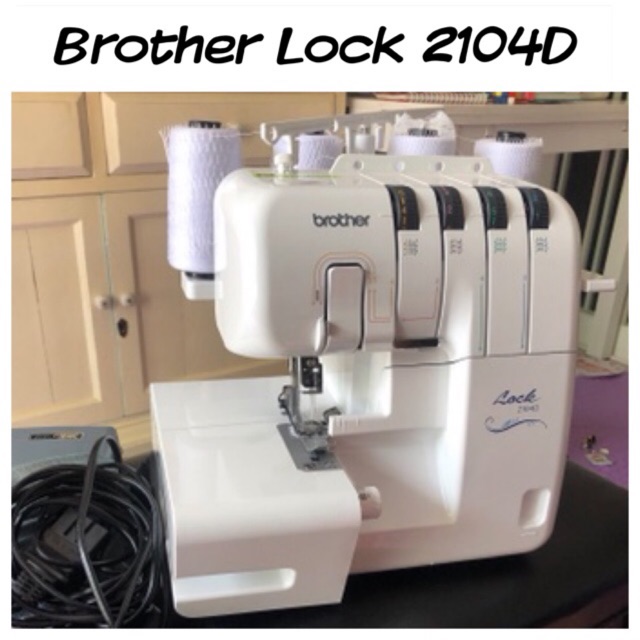 Brother lock 2104D จักรโพ้ง จักรเย็มผ้า มือสอง