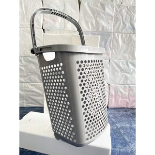 ตะกร้าผ้า ล้อลากใบใหญ่ ขนาด49*38.5*62cm  BK137-5 Laundry basket