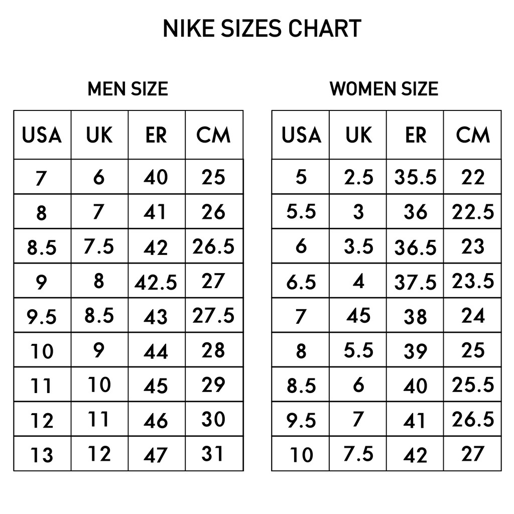 nike women size