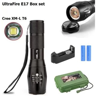 BOX Set UltraFire ไฟฉายแรงสูง ไฟฉายพกพา XM-L T6 (Zoomable)OX Set UltraFire ไฟฉายแรงสูง ไฟฉายพกพา XM-L T6
