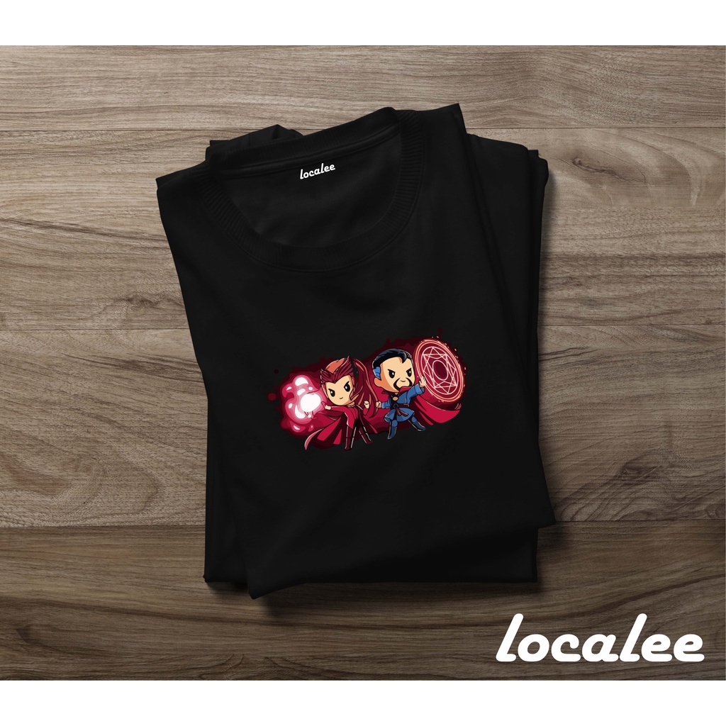 DR STRANGE VS WANDA MAX BLACK TSHIRT - SUPERHERO MARVEL TEE