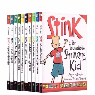 วรรณกรรมเยาวชน เกี่ยวกับชีวิตประจำวันของเด็กซนๆ ชุด Stink เซต 10 เล่ม