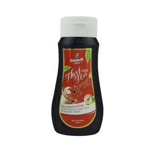 ไซรัปหญ้าหวานสูตร KETO กลิ่นชาไทย ตราสีสรร ขนาด 320 ml.
