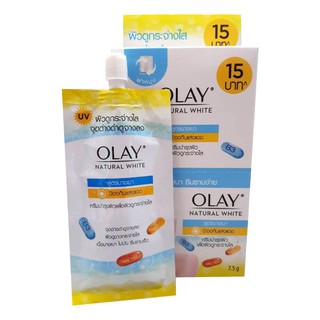 Olay โอเลย์ เนเจอรัลไวท์ไลท์  สูตรบางเบา ขนาด 7.5 กรัม ( 6 ซอง/กล่อง)