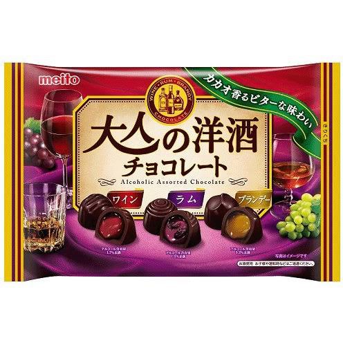 Meito Assorted Chocolate ช็อกโกแล็ตสอดไส้รัม จากญี่ปุ่น