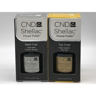 CND Shellac Base &amp; Top Coat Gel Nail Polish Soak-Off UV - Free Tracked Post - UK