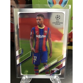 2020-21 Topps Chrome UEFA Champions League Soccer Cards Barcelona