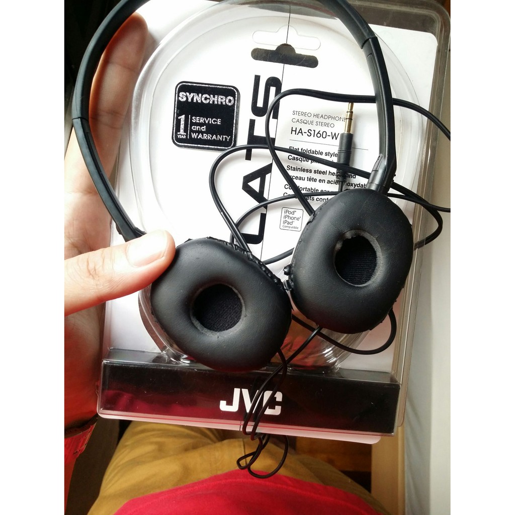 ห ฟ ง Jvc Ha S160 W Stereo Headphone Casque Stereo Shopee Thailand