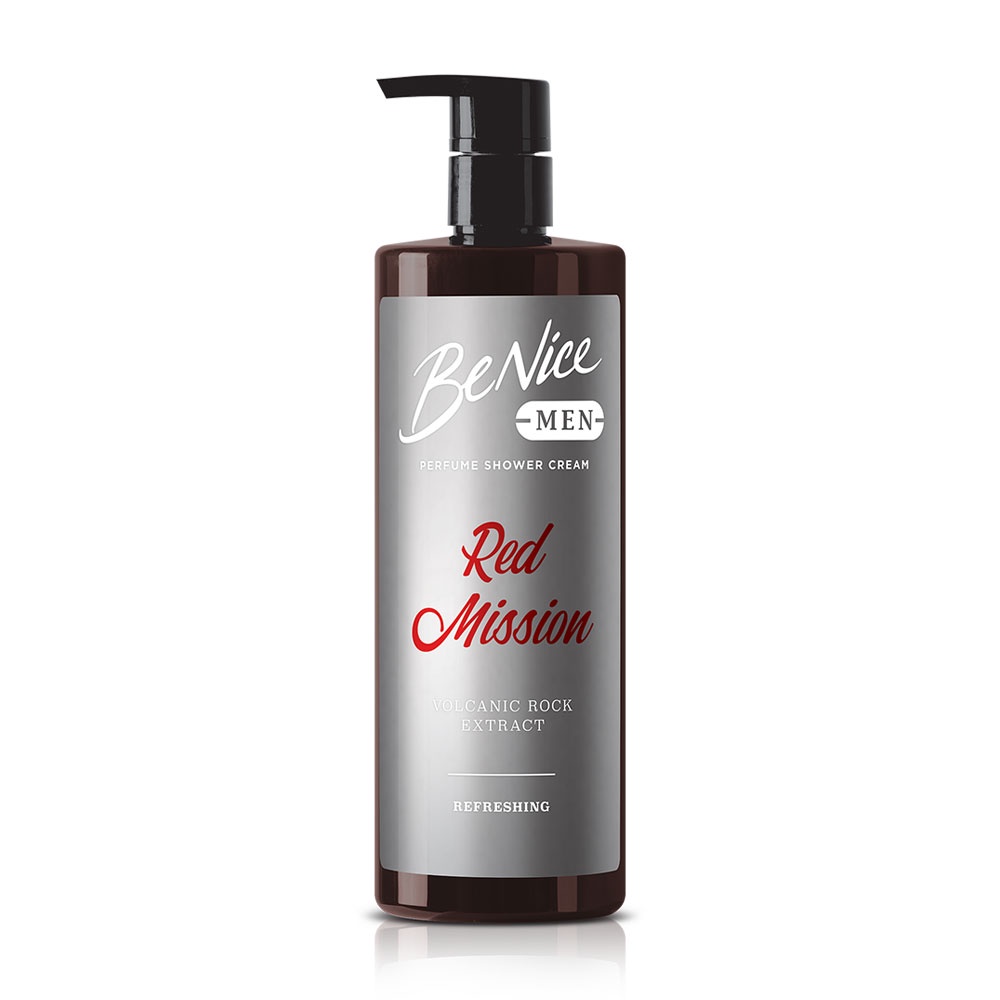 BeNice Men Perfume Shower Cream Red Mission 450ml.
