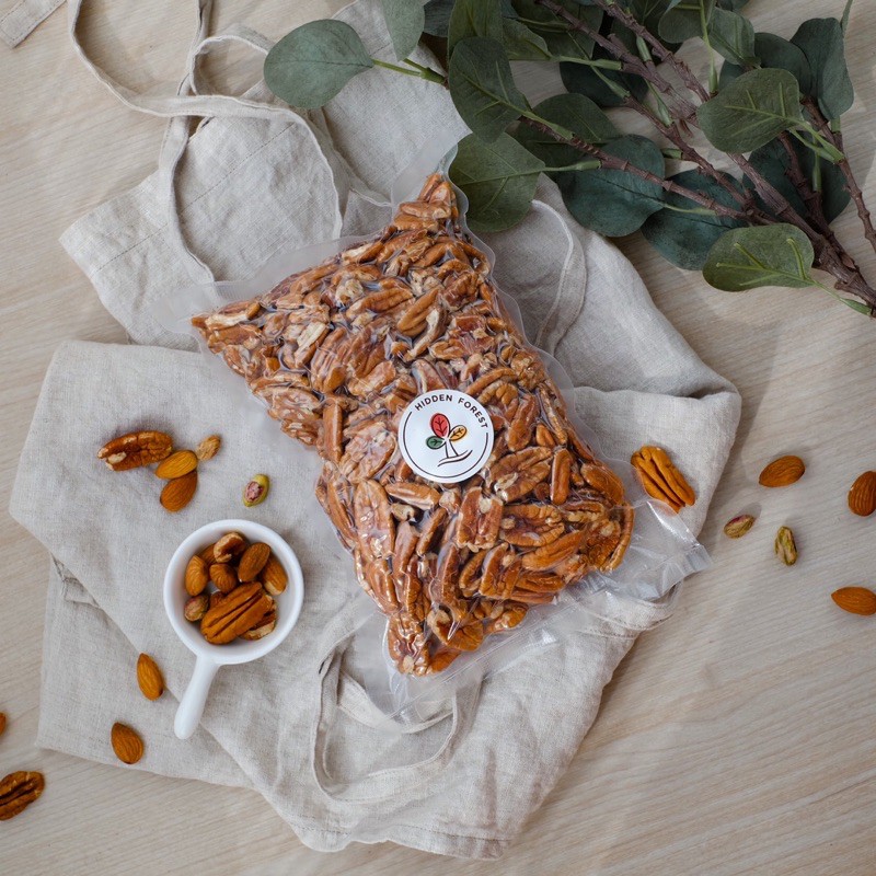 (ดิบ) ถั่วพีแคน นำเข้าจาก USA (Raw) Imported Pecans