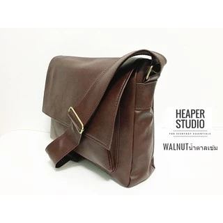 HEAPER ROSS กระเป๋าหนัง PU คุณภาพ สะพายข้าง ใส่ A4 โน้ตบุ้ค14นิ้ว crossbody business bag