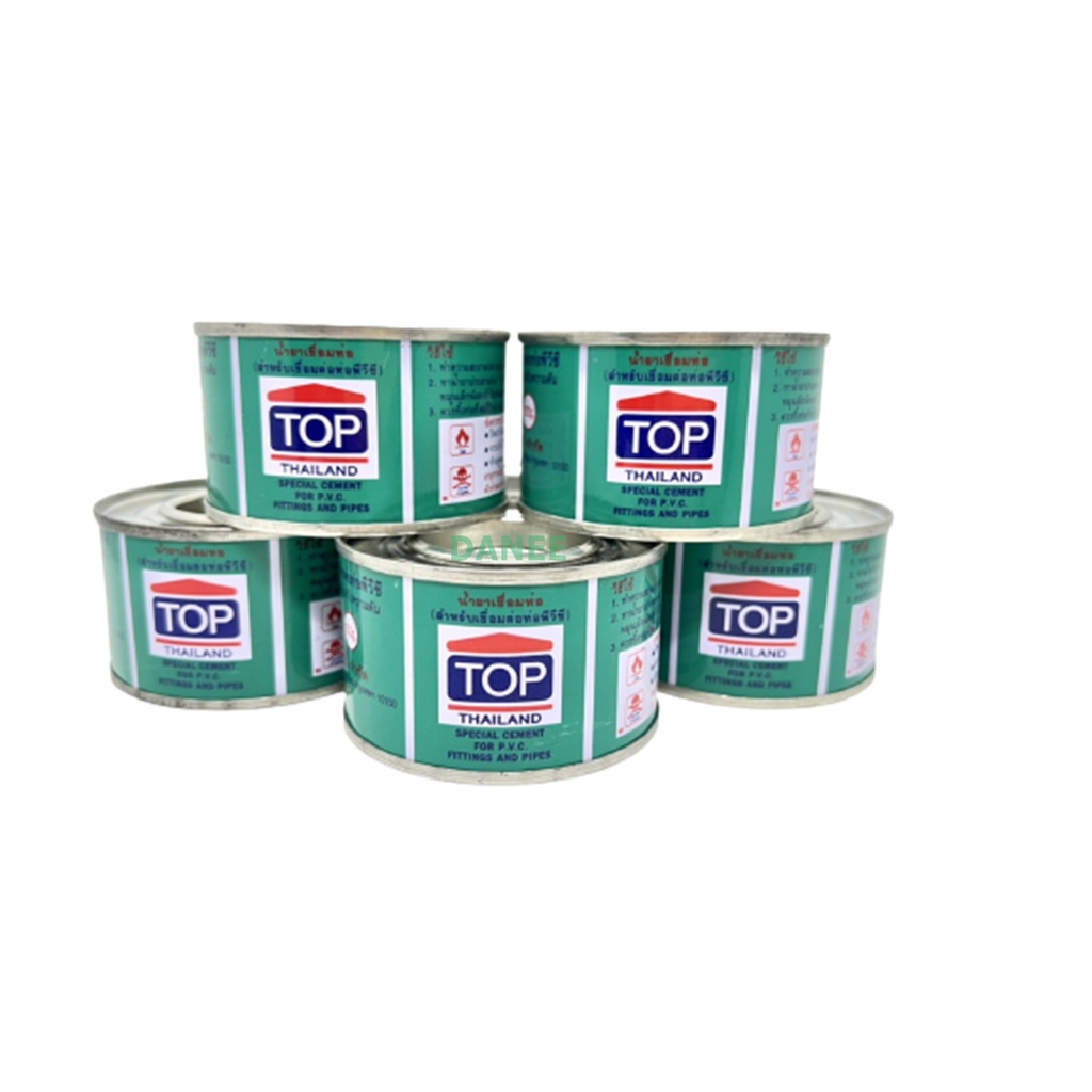 กาวทาท่อ PVC น้ำยาประสานท่อ TOP ขนาด 90กรัม 1กระปุก ทาท่อ น้ำยาทาท่อ