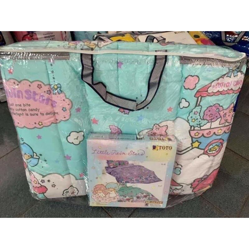 TOTO ผ้าปูที่นอนลายลิขสิทธิ์ ชุดเครื่องนอน(ชุดผ้าปู+ผ้านวม)