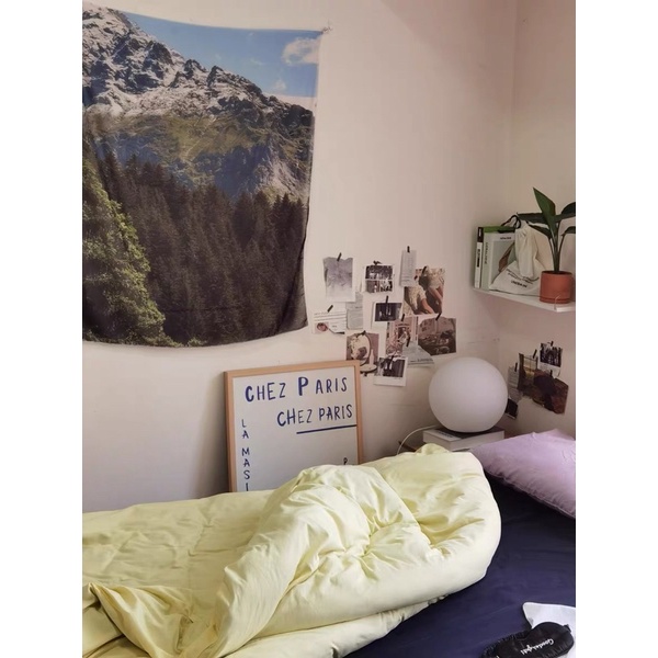 (พรีออเดอร์)🌲🗻Fabric poster ผ้าตกแต่งห้อง แขวนผนัง ผ้าม่านพิมพ์ลาย น้ำ ภูเขา โปสเตอร์ผ้า - รูปที่ 3