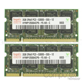 Hynix 4Gb ( 2Gbx2 ) Ddr2 667 667 Mhz Pc2-5300 S Non - Ecc Sodimm หน่วยความจําแล็ปท็อปโน๊ตบุ๊ค Ram