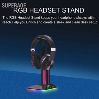 Superage ขาตั้งหูฟังเล่นเกม Rgb 2 พอร์ต Usb อเนกประสงค์ อุปกรณ์เสริม สําหรับเล่นเกม