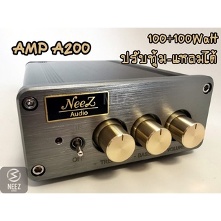 แอมป์ Amp A200 (200W.) พร้อมหม้อแปลง เสียงชัด ใส เบสหนัก ร้านไทย มีประกัน