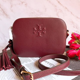 แท้💯📌 TORY BURCH THEA CAMERA BAG IMPERIAL GARNET