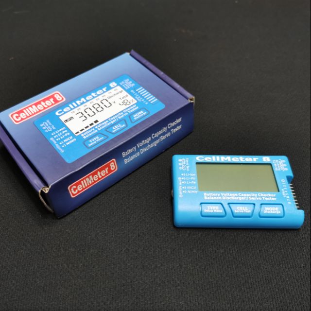 RC CellMeter 8 แบตเตอรี่ดิจิตอลความจุ Checker แบตเตอรี่เครื่องทดสอบแรงดันไฟฟ้า LCD Backlight สําหรับ