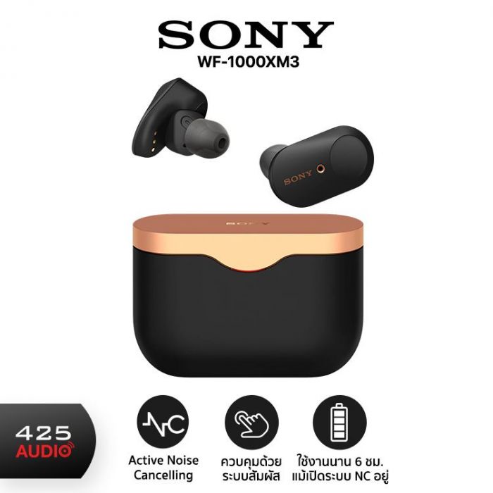 [แท้มือสอง] หูฟังป้องกันเสียงรบกวนแบบไร้สาย Sony WF-1000XM3
