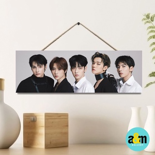 Txt โปสเตอร์ไม้ I K-POP ขนาด 10x30 ซม. สําหรับแขวนตกแต่งผนังห้อง