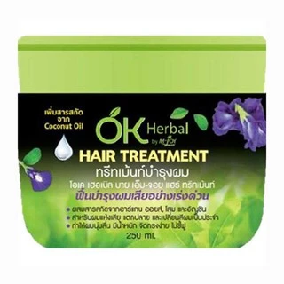 กระปุก OK Herbal Hair Treatment 250 / 500 ml. โอเค เฮอเบิล แฮร์ ทรีทเม้นท์ บำรุงผม ฟื้นบำรุงผมเสียอย่างเร่งด่วน