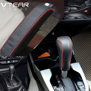 For HONDA CITY 2008-2019 ชุดเกียร์เบรกมือ หนัง แฮนด์เมด สําหรับ