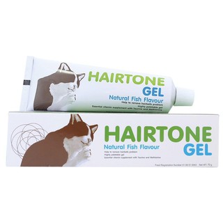 Hairtone Gel 70g อาหารเสริมวิตามินและไขมันช่วยระบาย ขับก้อนขน