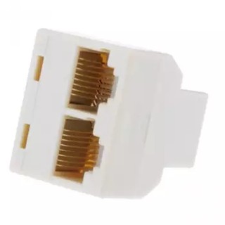 RJ45 Splitter 1 to 2 Way LAN Network Ethernet Adapter High Quality