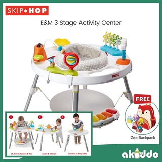 Skip Hop Explore &amp; More Babys View 3-Stage กระเป๋าเป้ สะพายหลัง ลายสวนสัตว์ สําหรับเด็ก **