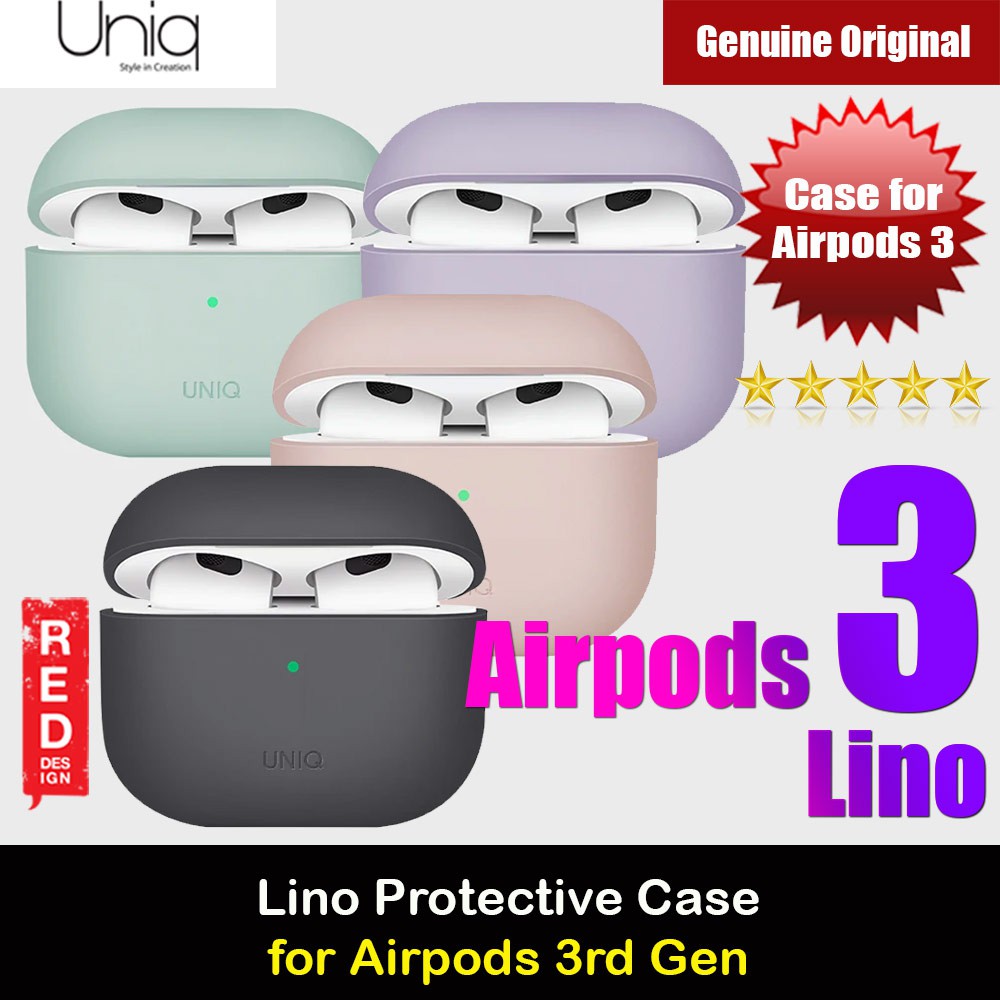 Uniq Lino Airpods 3 Snap Case เคสซิลิโคนเหลวคุณภาพสูงสําหรับ Airpods 3 Airpods 3rd Gen เคสป้องกัน 20