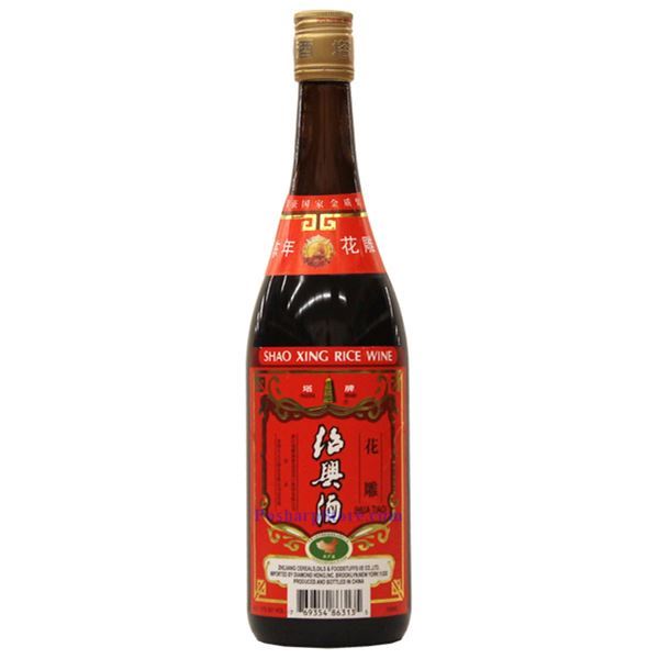 Shaoxing Rice Wine (No Salt) 750 ml. เหล้าจีนสำหรับปรุงอาหาร สูตรไม่มีเกลือ ตราเจดีย์ ฉลากแดง