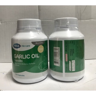 Garlic oil MEGA WE CARE บรรจุ 100แคปซูล พร้อมส่ง!!