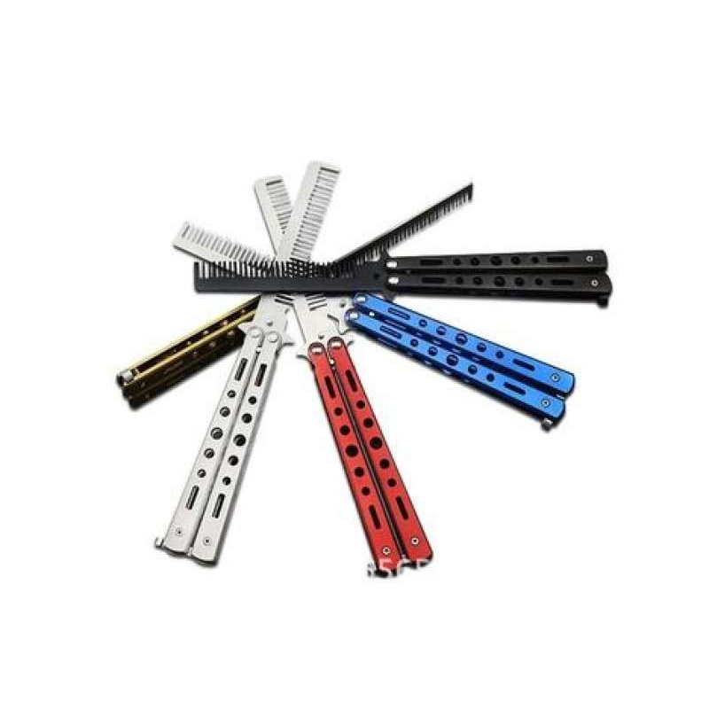 Eco Balisong มีดบาลิซอง มีดควง มีดซ้อม มีดผีเสื้อ แบบไร้คมใบแปรงหวี สำหรับซ้อมควง